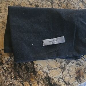Valentino Black Fabric Pouch